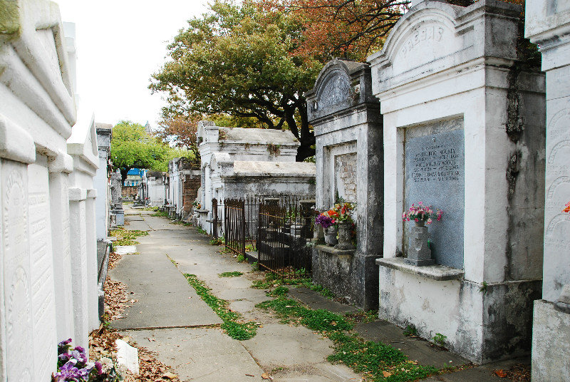 Lafayette Cemetery above ground tombs