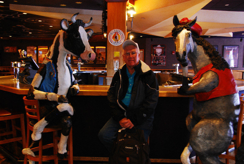 Larry having a drink with Pals at the Wildhorse Saloon