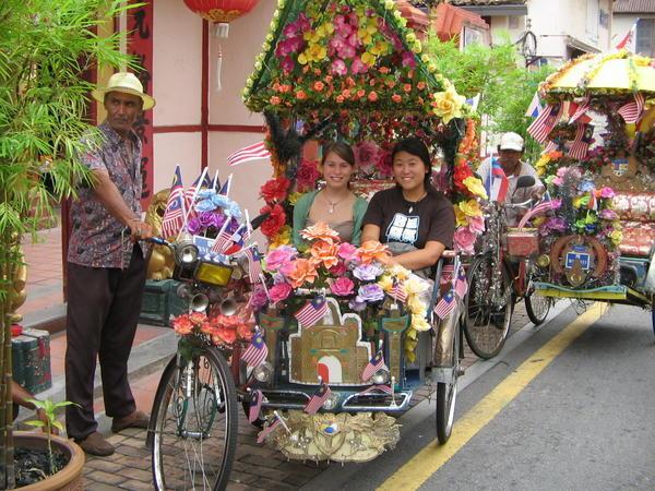 Trishaws in Melaka