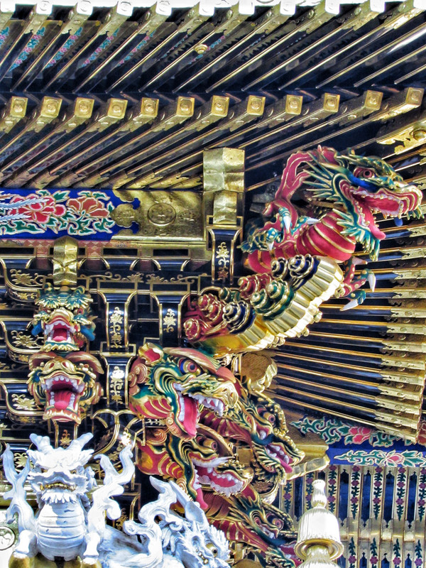 Fine decorations on Nikko's temples