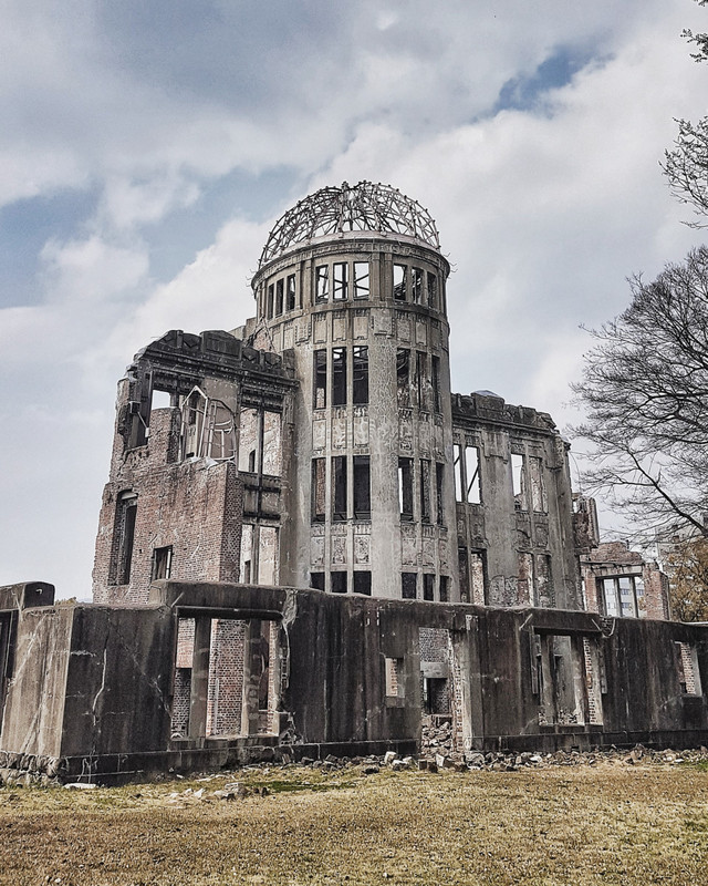 The A Bomb Dome in Hiroshima