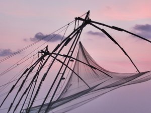Chinese fishing nets in Fort Kochi 
