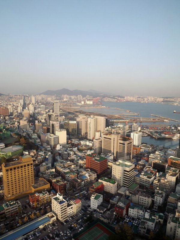 Looking east from the Busan Tower