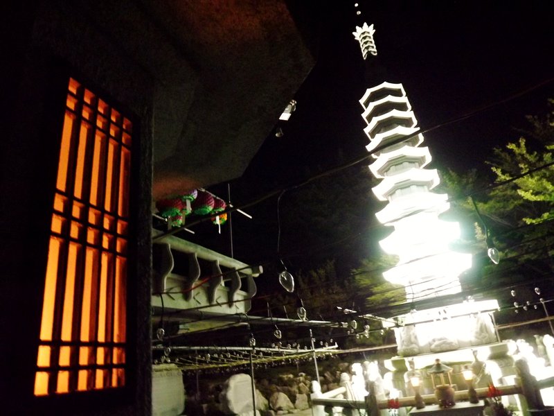 Temple on Jangsan at Night