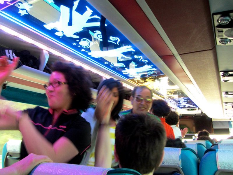 Karaoke on the bus