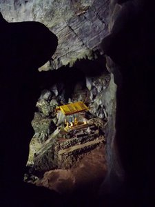 Buddha in a cave