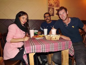 Hanging out with friends in Tehran