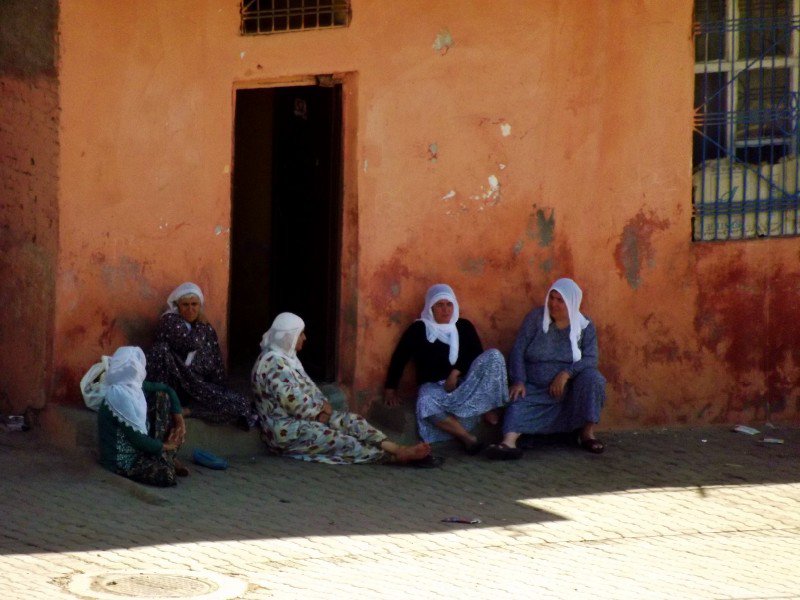 Old women chilling in the shade, Diyarbakir