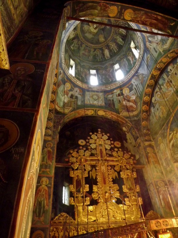 Intricate paintings, Montenegro church
