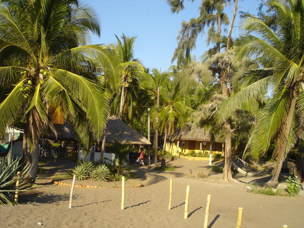 our beach cabana in Barra de Santiago
