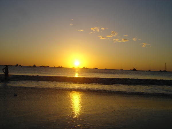 sunset over San Juan Del Sur