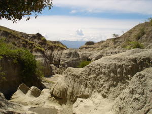 grey rock formations in the Tatacoa Desert, Colombia