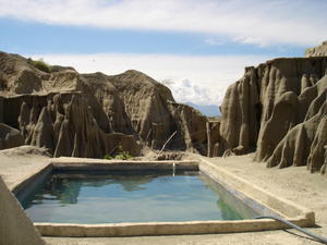 fresh water pool in the Tatacoa Desert in Colombia