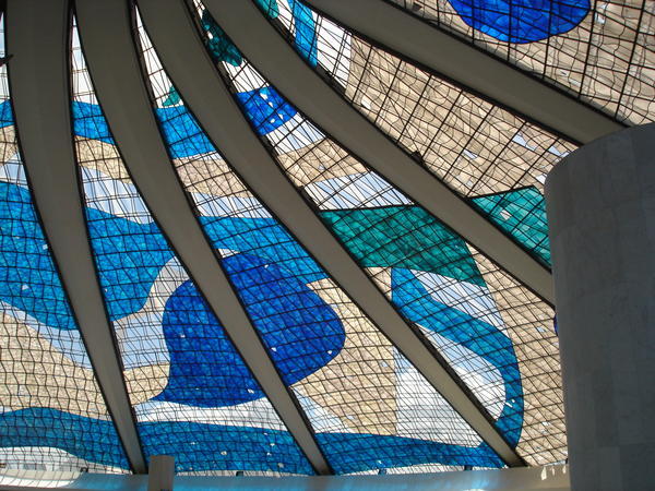 inside the Catedral Nacional, Brasilia