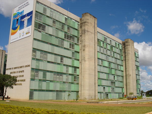 close up of Ministerial Building, Brasilia