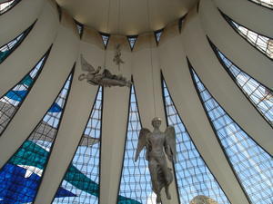 inside the Catedral Nacional, Brasilia