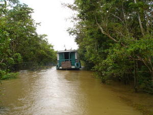 traffic congestion on the River Yavari, Amazon