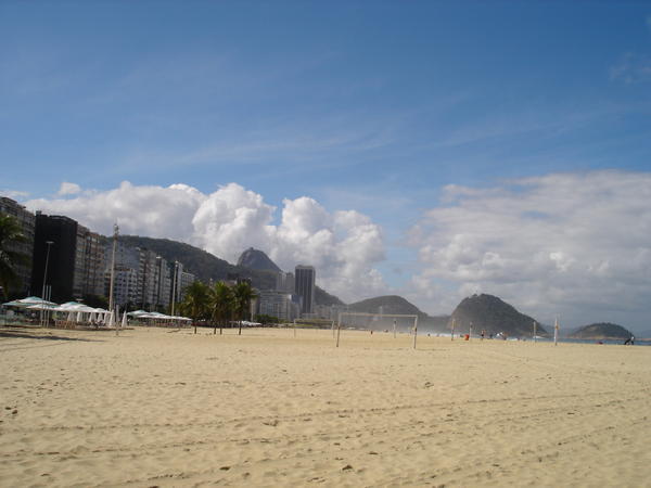 copacabana beach with view to sugar loaf