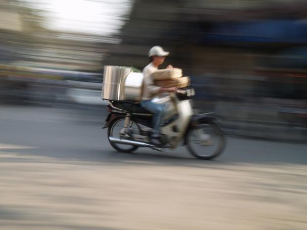 As Hanoi bikes go, this guy was travelling light