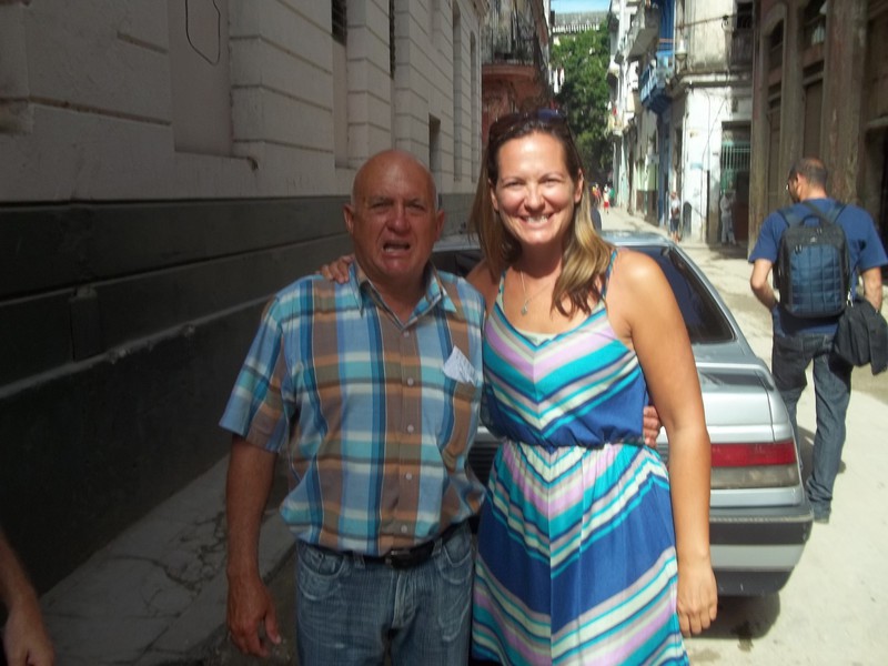 Dimitri and me outside the Casa in Havana