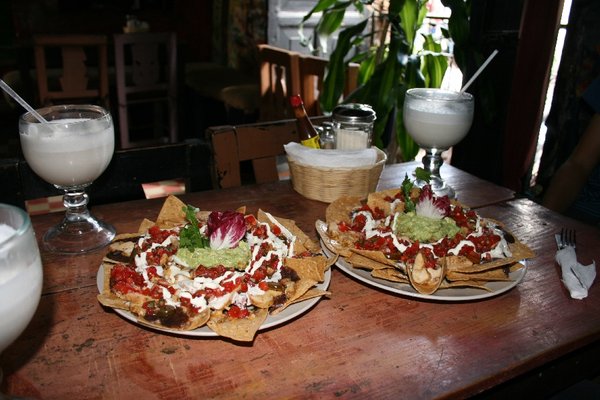 Super nachos at the Rainbow Cafe, Antigua, Guatemala