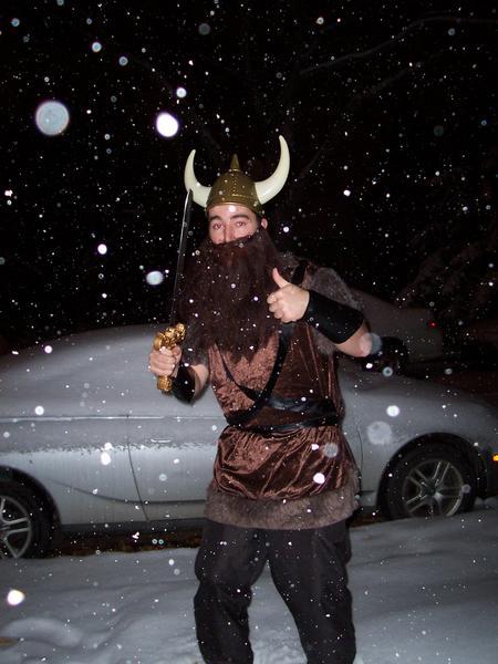 Viking in the Snow