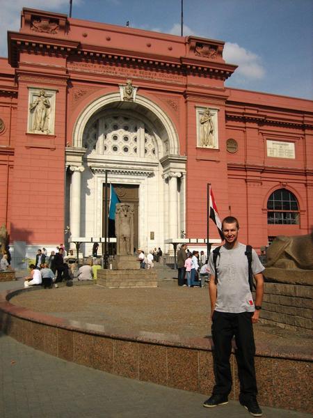 James outside the Egyptian Museum