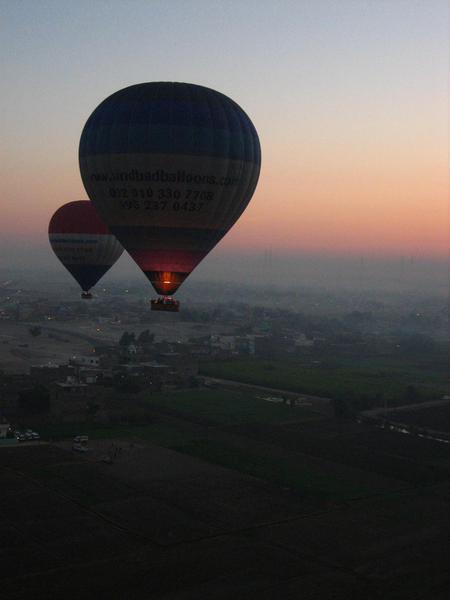Sunrise from a Hot Air Balloon