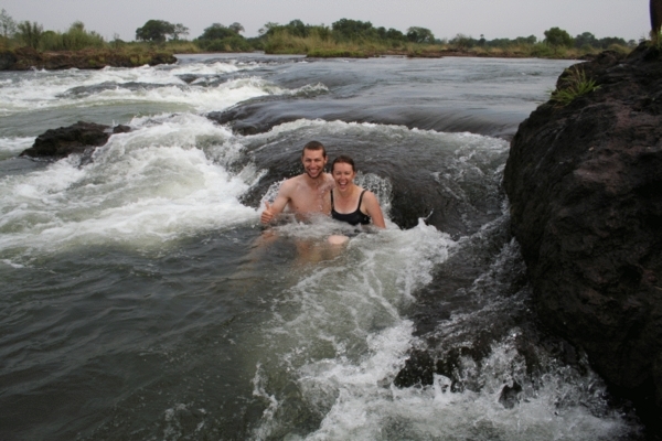 Swimming in the Zambezi
