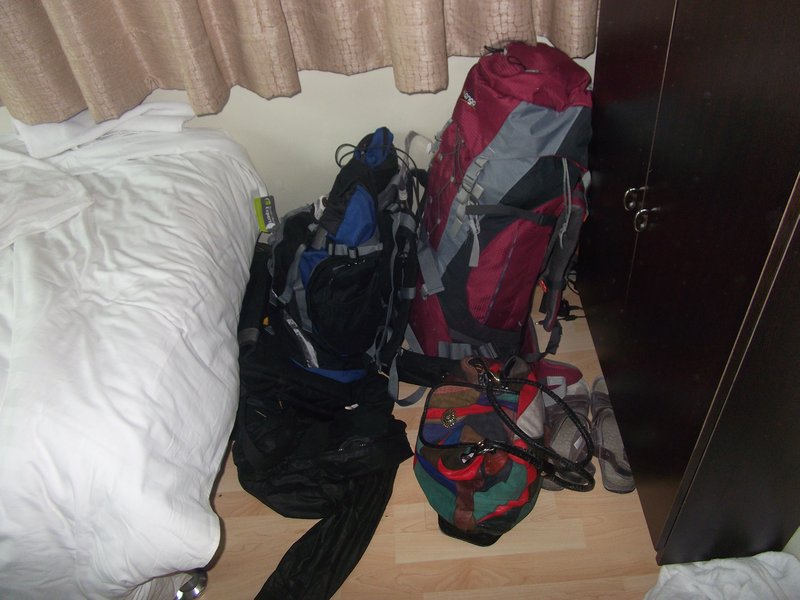 Bags in room 