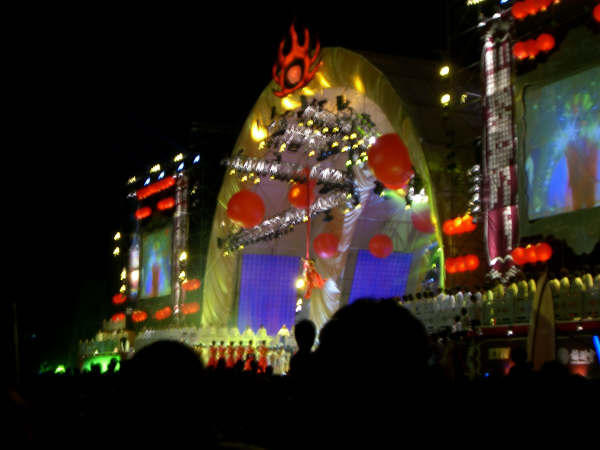 The concert stage