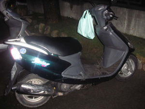 A shiny scooter