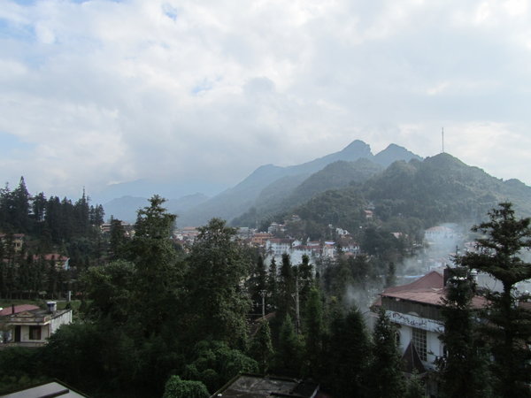 View from my bedroom window in Sapa
