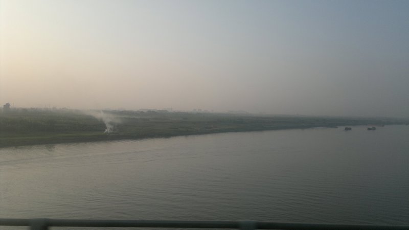 Over river near Hanoi