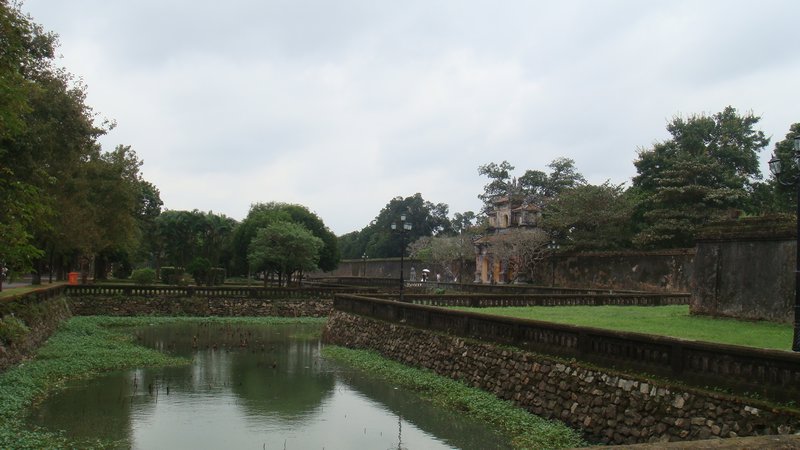 The moat around the citadel