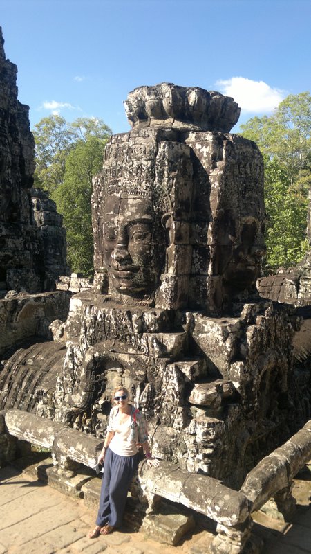 Aoife at The Bayon Temple - Angkor Thom