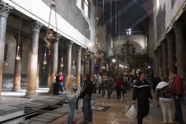 Inside Basilica of the Nativity