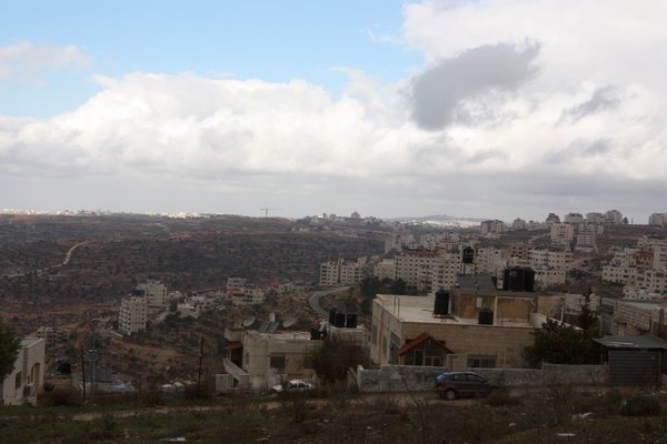 View of, and from, my house in Ramallah