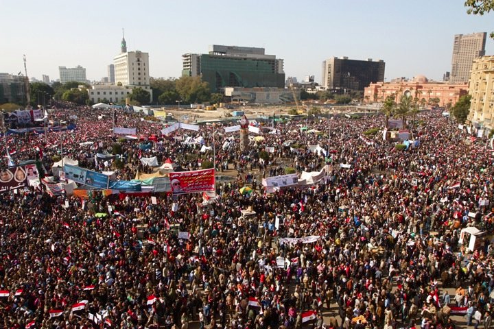Tahrir Square on Jan. 25, 2012