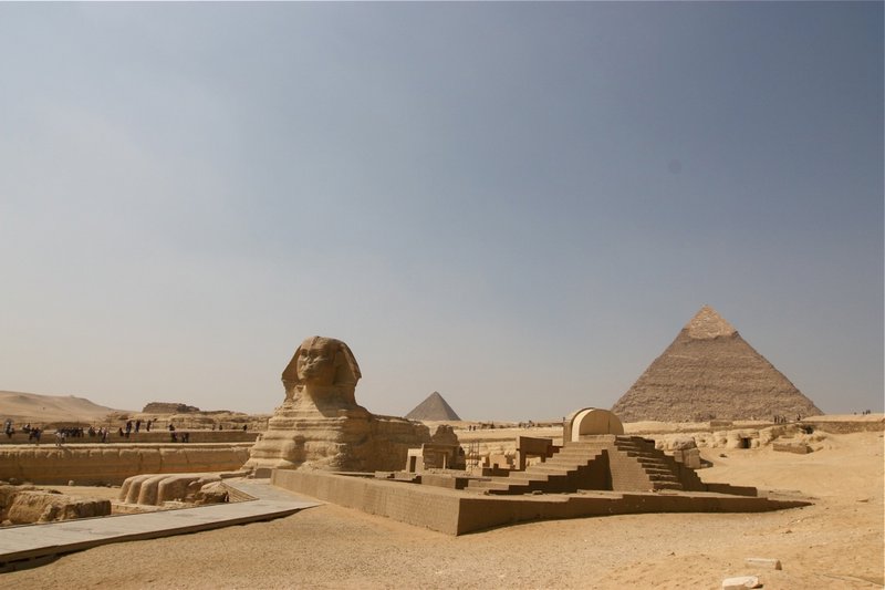 The Sphinx and the Giza Pyramids