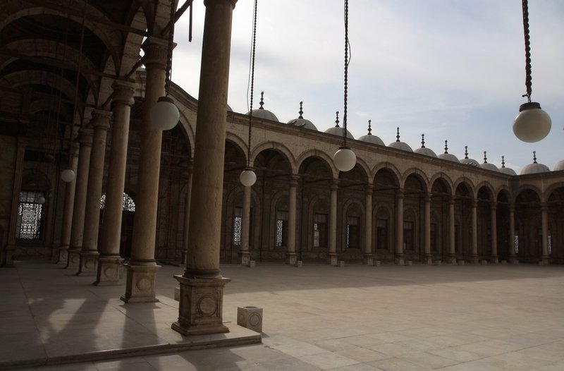 Inside the Muhammad Ali Mosque, the Citadel in Cairo