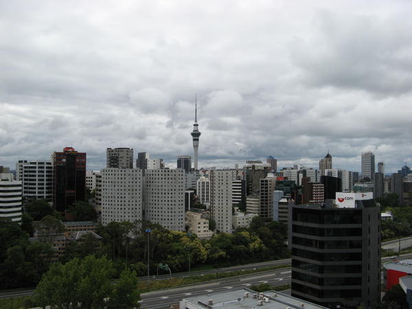 Auckland - view from our TV room