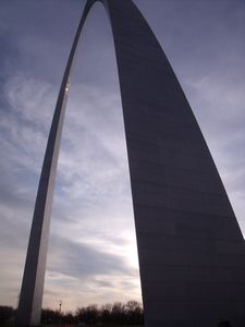 The Arc in St. Louis. Da kann man hochfahren und rausgucken.