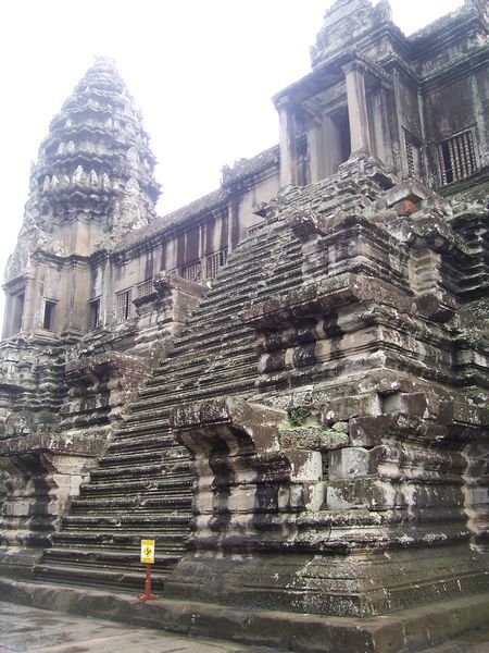 The steps up to Angkor Wat