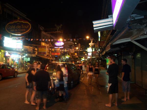 Khao San Rd at night