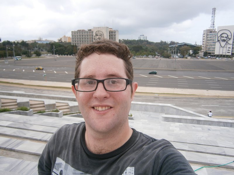 Me in front of the Plaza de la Revolucion
