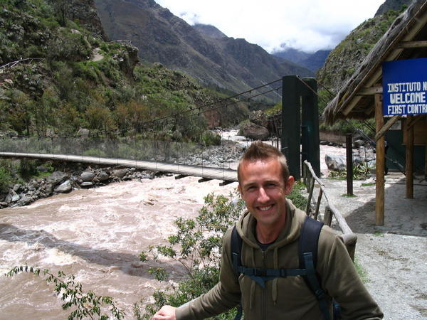 Bridge at start of the Inca trail...