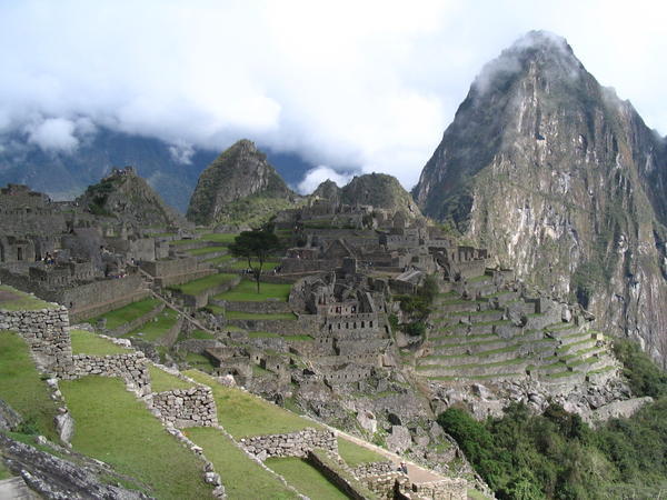 the right hand side of Macchu Picchu
