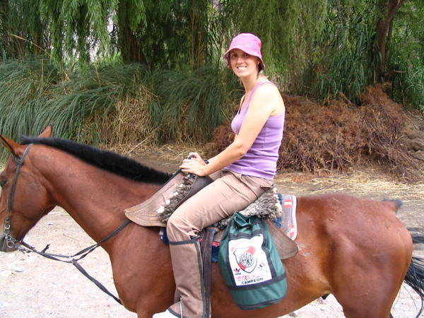 Donna on her horse again