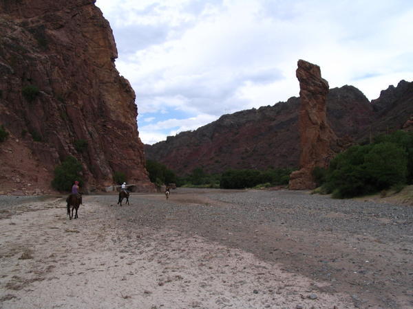 Galloping through the canyon